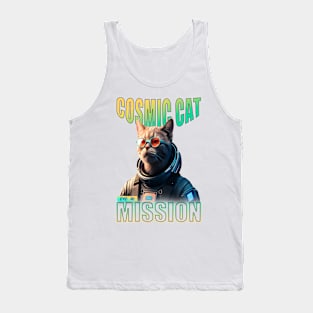 COSMIC CAT ON A MISSION Tank Top